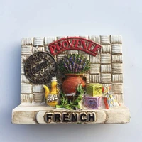 qiqipp french provence geographical indication tourism memorial painted crafts magnetic fridge magnet