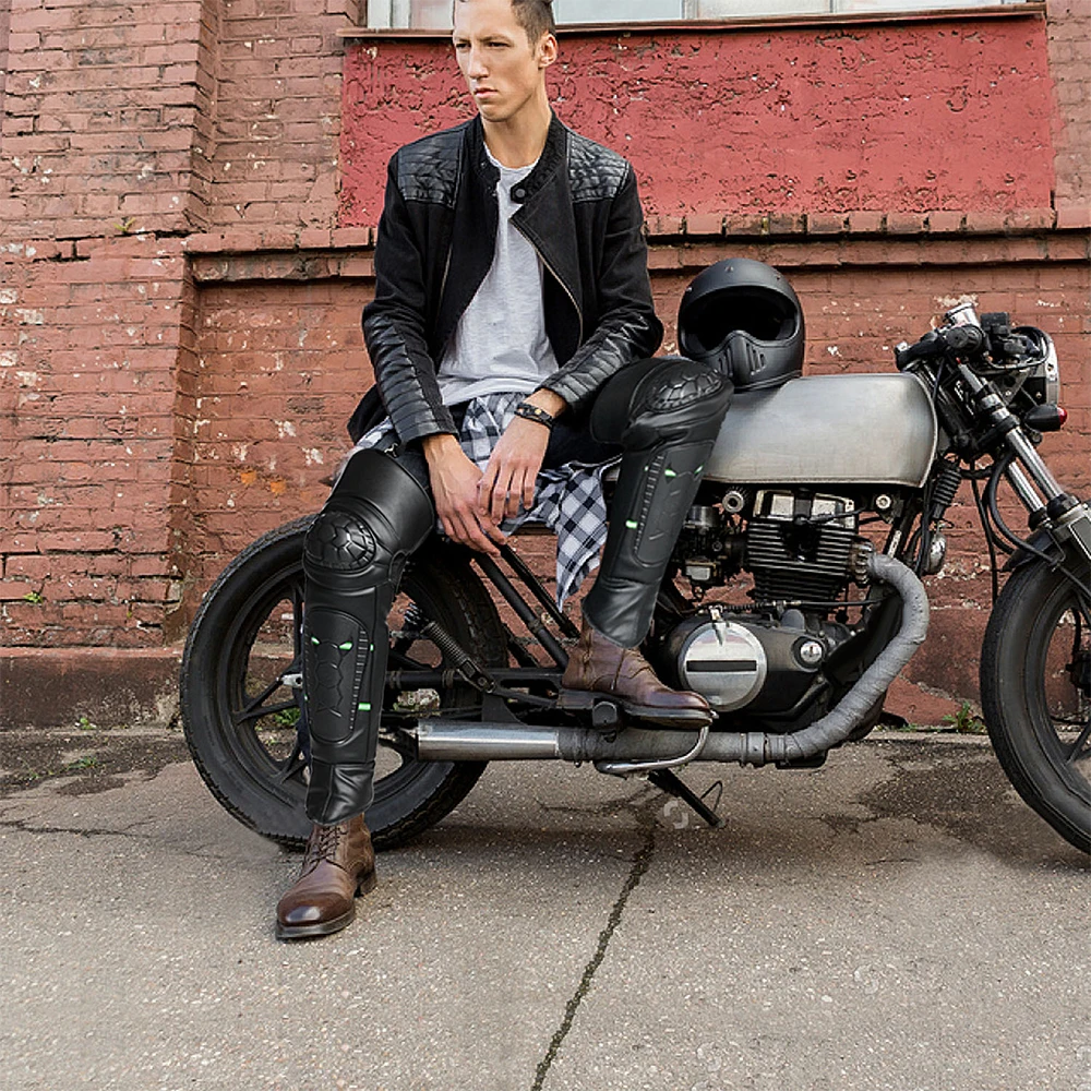 2 шт. водонепроницаемые флисовые наколенники для мотоцикла с отражающей полосой |