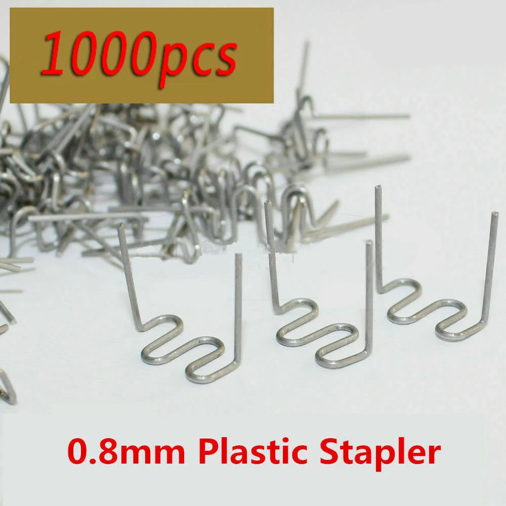 

For Plastic Stapler Welder Wave Staples 1000PCS Pre-Cut 0.8mm Hot Staple
