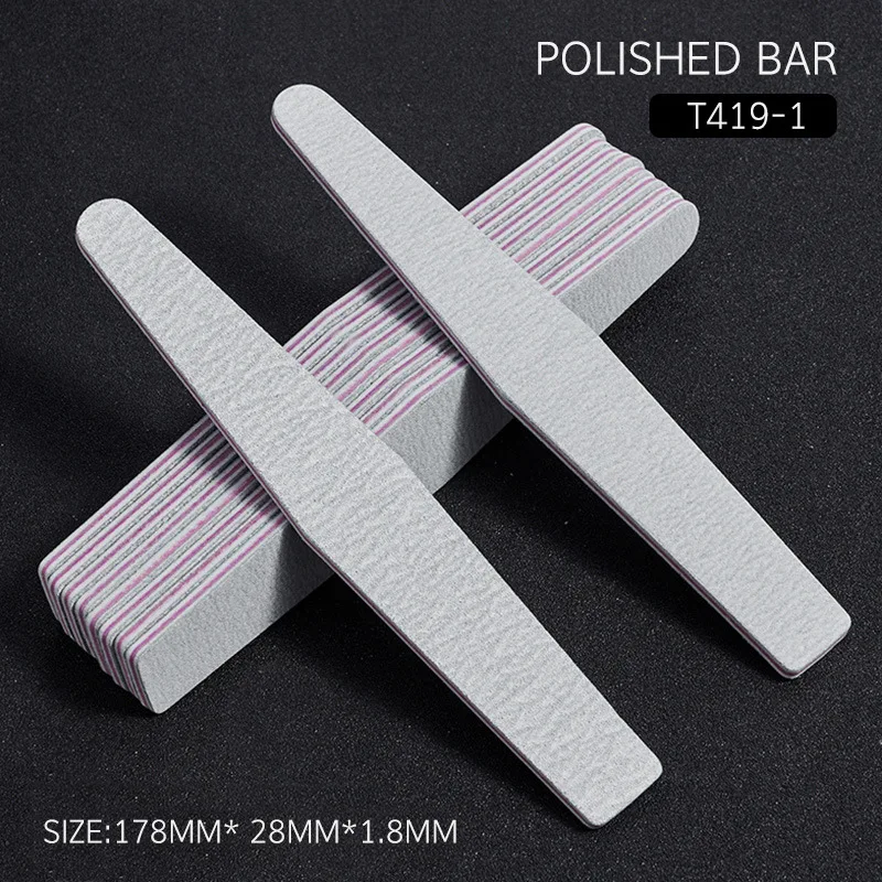 

3pcs Nail Repair Tool Crystal Nail Cleaning Nail File Sponge Polishing Strip Double-sided Sand Strip Nail Files Nail Tools