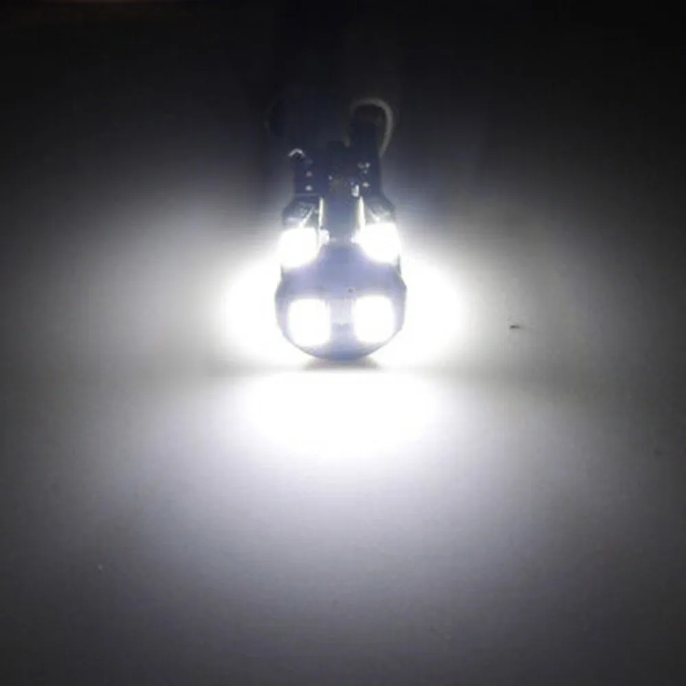 

Xenon LED Bulbs 0.45\" 10-SMD 10pcs 168 194 5630 Car License Plate Lights T10 White