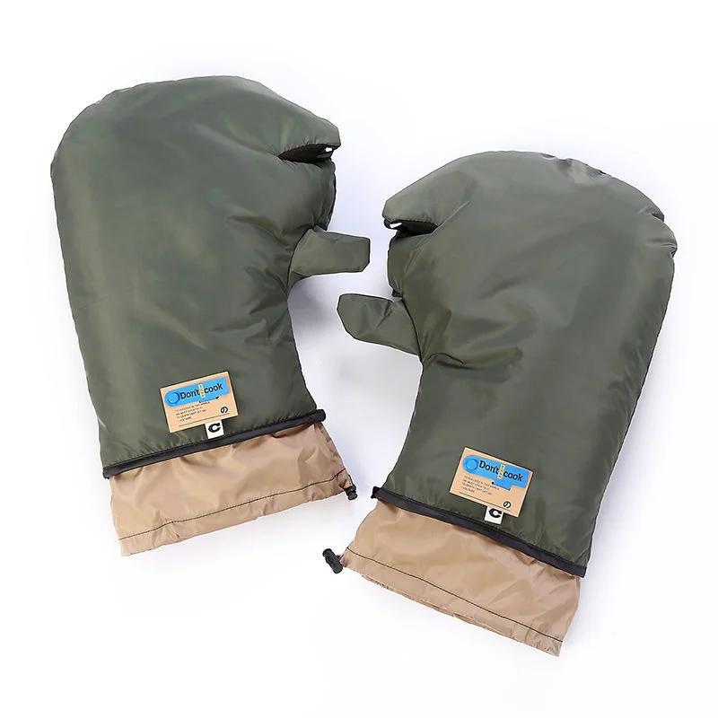 

Motorcycle Scooter Winter Windproof Bike Thickened Warm Protect Waterproof Handlebar Handle 1 Pairs Outdoor Cover Guard Gloves