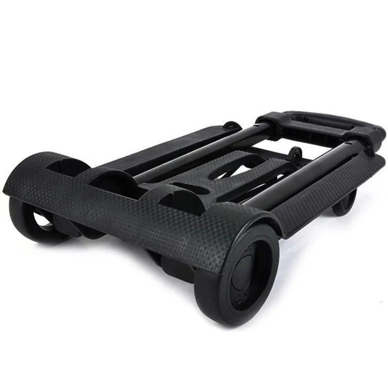 Foldable Travel Luggage Shopping Cart Trolley Folding Portable Aluminium 40KG Black Hand | Спорт и развлечения
