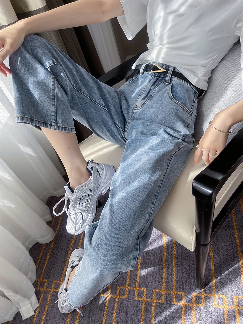 

SONDR Loose High Waist Wide Leg Pants Jeans Women's Retro Slim Straight Leg Pants Traf Zaraing Y2k Pantalones De Mujer