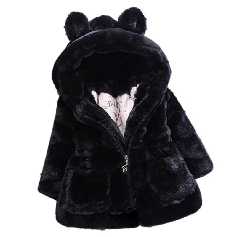 Детское пальто Зимние для маленьких девочек Пальто с длинными рукавами Теплая