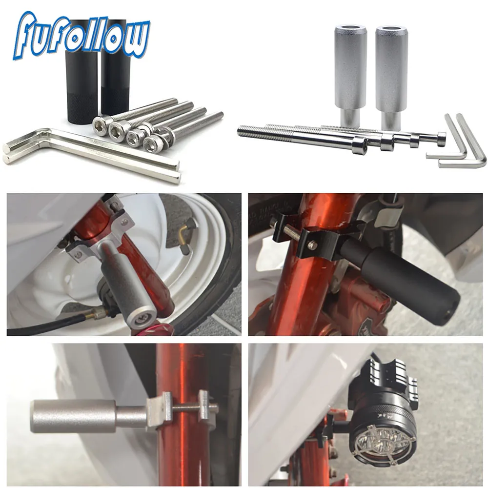 

Spotlight Light Holder Stand Front Fender Extension Bracket For YAMAHA R6 R1 MT09 07 TMAX XMAX WR125 250 KTM DUKE690 125 200 390