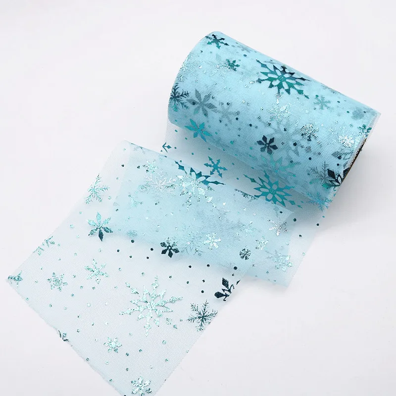 Блестящие тюлевые рулоны из органзы 6 см * 25 ярдов