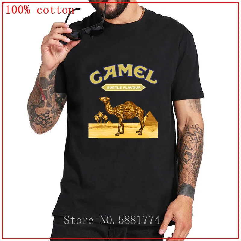 2020 Новая летняя футболка для мужчин Camel футболки с животным принтом короткий