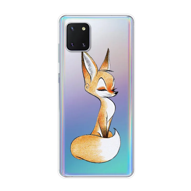 For Samsung Galaxy Note10 Lite Case TPU Silicone Soft Cartoon Clear Case for Samsung Note 10 Lite S10 Lite 2020 Transparent Case