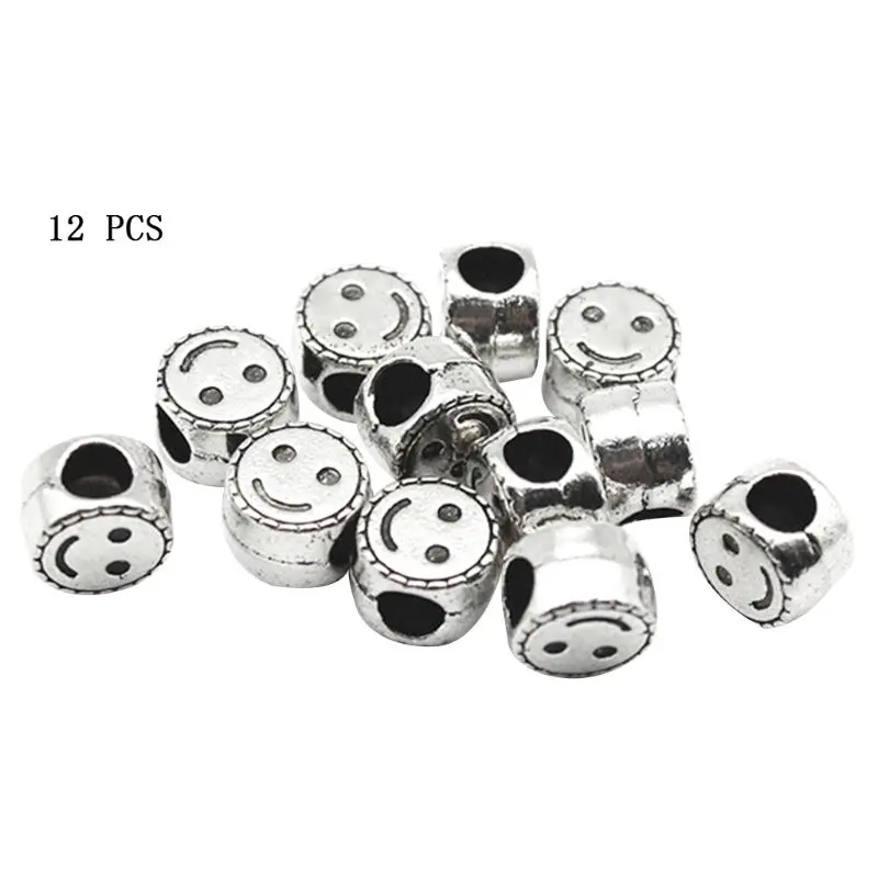 12pcs Shoelace Buckle DIY Shoestrings Smile Face Sports Shoe Decoration Clip Creative Fashion Shoelaces Accessories