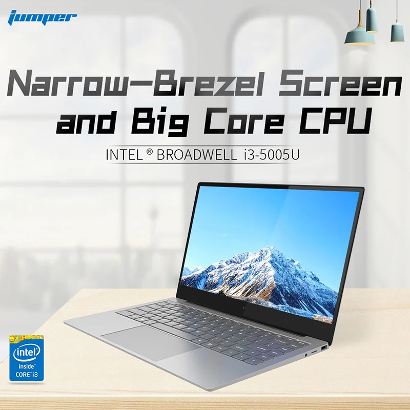 Ноутбук Jumper Ezbook X4 Pro 14 дюймов Fhd Intel Core I3-5005U 8 ГБ ОЗУ 256 Гб ПЗУ Ssd двухдиапазонный Wifi