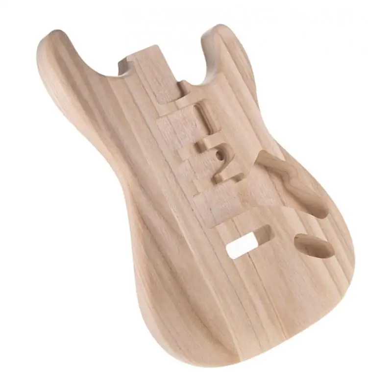 handcrafted schleifen elektrische gitarre ersatz unfinished sycamore poliert körper gitarre diy zubehör holz free global shipping