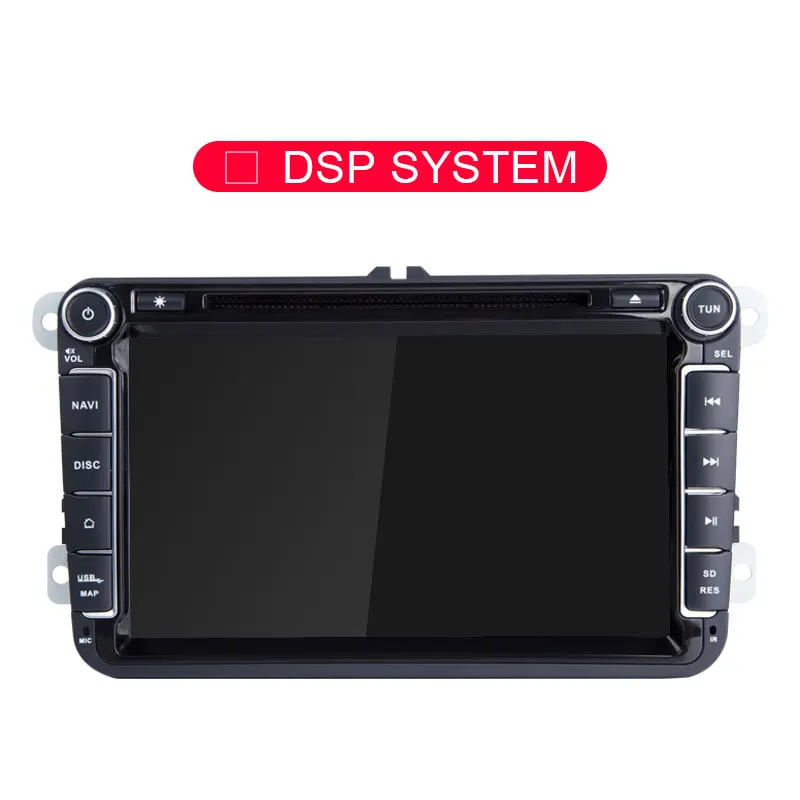 NO DSP JDASTON 8 дюймов Android 9,0 автомобильный dvd-плеер для Фольксваген Поло ПАССАТ Гольф мультимедийный плеер Восьмиядерный радио gps навигация - Цвет: NO DSP