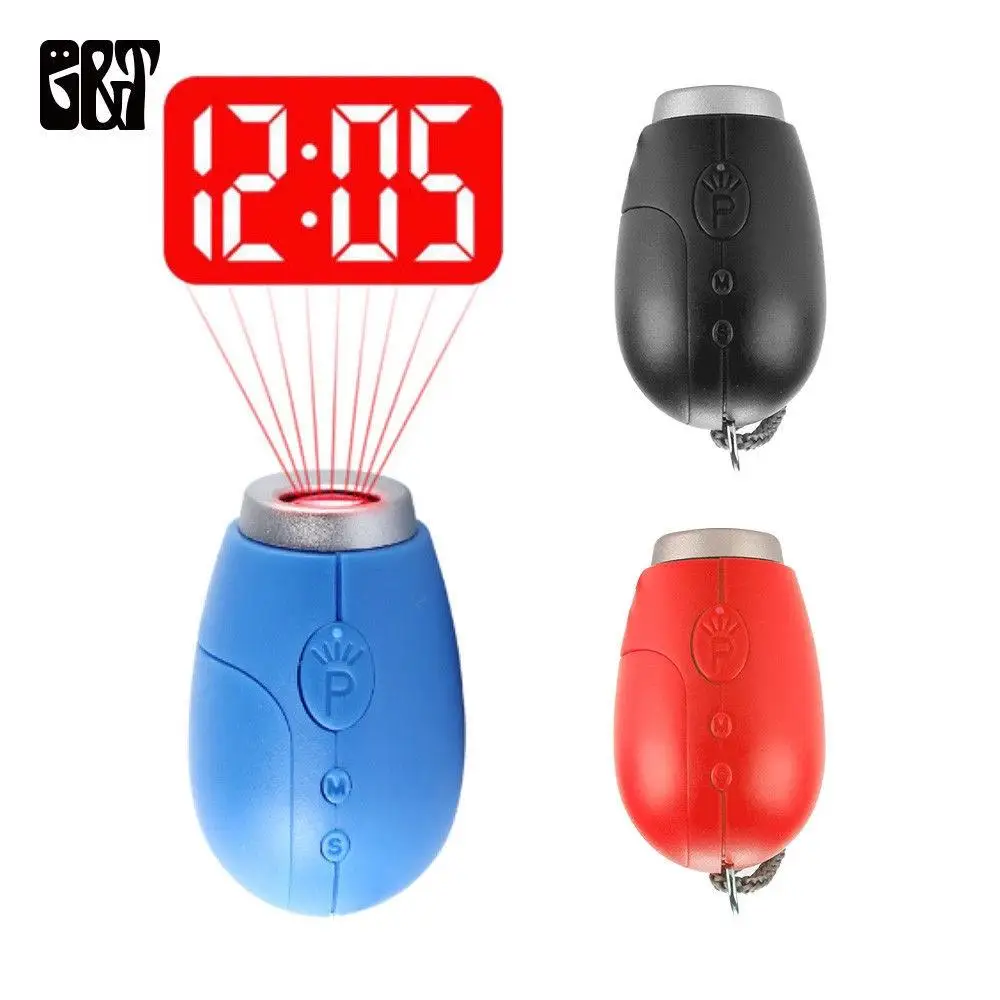 Волшебные Часы с проектором случайного цвета креативные цифровые мини часы