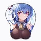 Коврик для мыши с 3d-рисунком аниме, милые аксессуары, коврики для стола с резиновой подставкой для девушки для секса с грудью, милый Настольный коврик, коврик с подставкой на запястье