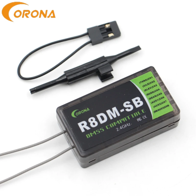 Ресивер Corona R8DM-SB 2 4G 8CH DMSS совместимый с поддержкой S.Bus JR XG6 XG7 XG11 для