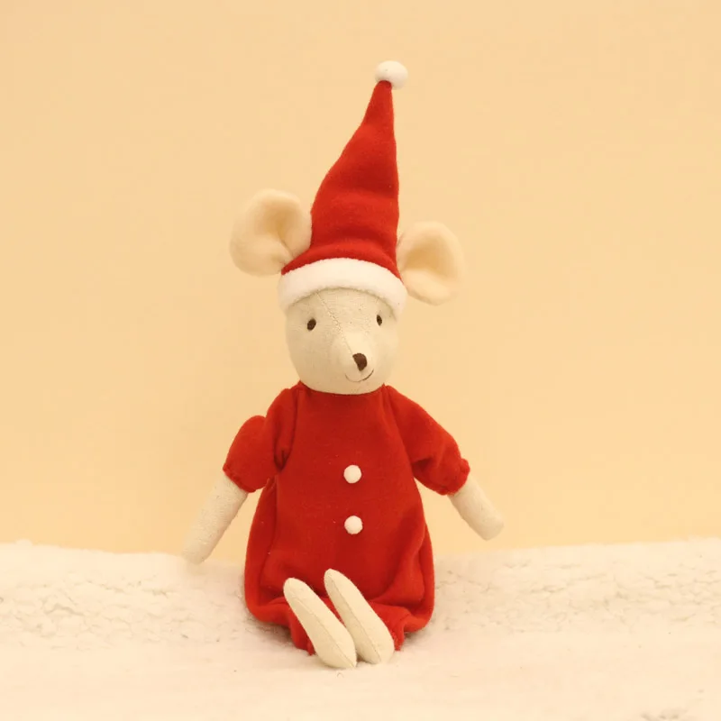 Рождественская семейная кукольная мышь милые набивные куклы-животные детские