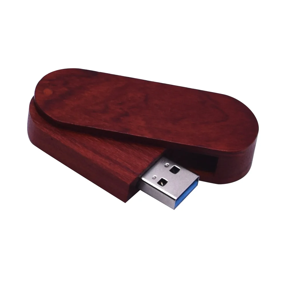 Rose red wood Овальный usb+ коробка флэш-накопитель USB 3,0 Флешка 128gb горячая Распродажа usb флешка фотография подарок ручка диск более 10 шт бесплатный логотип - Цвет: Rose red wood