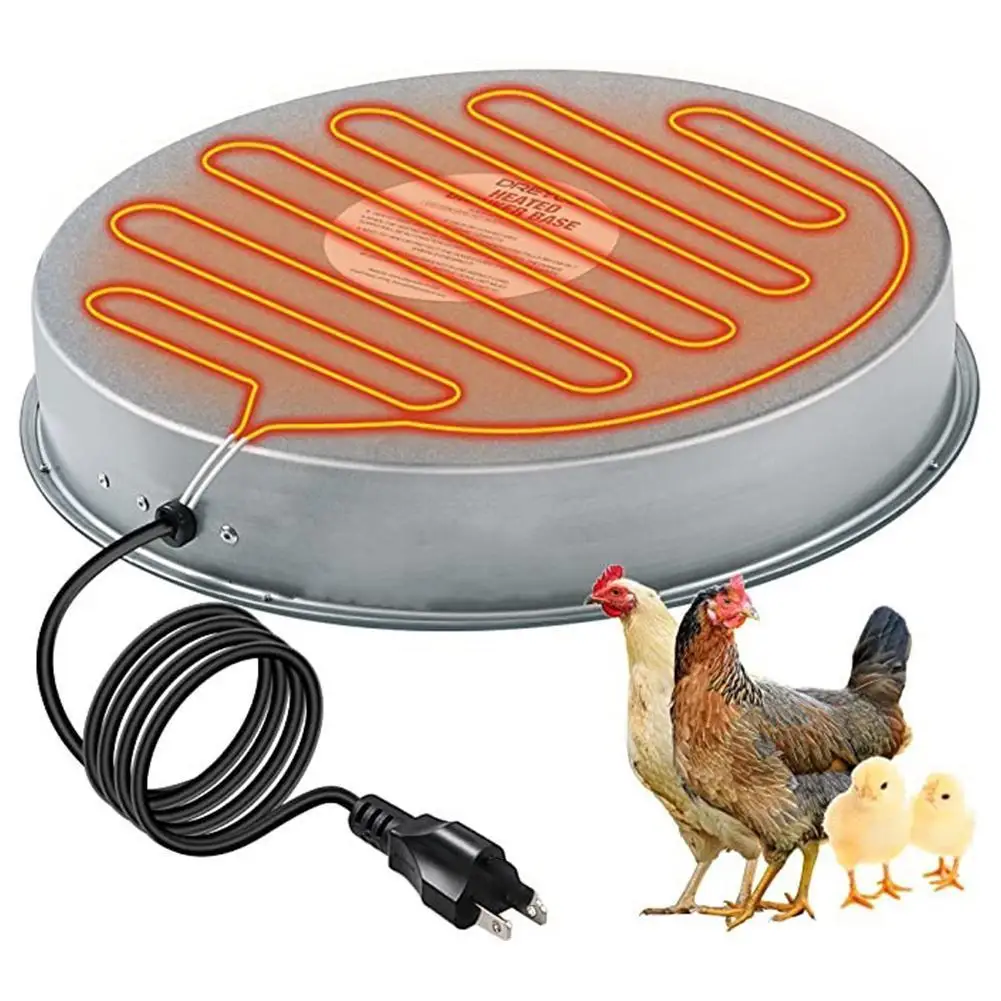 

Winter Pet Poultry Water Heater Chicken Water Heater Heating Base Poultry Drinker Chicken Goose Duck Heating Base