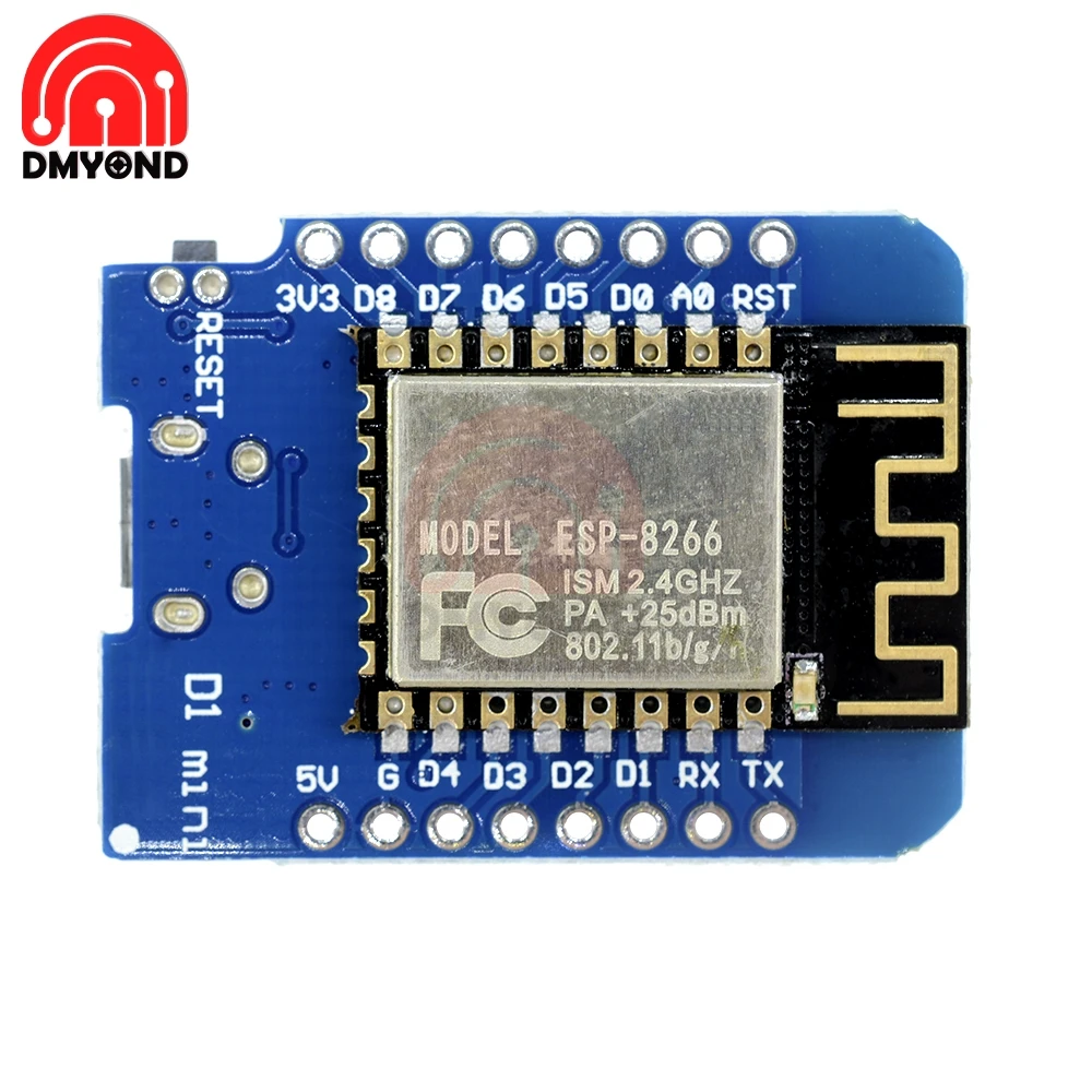 WeMos D1 MINI ESP8266 V2 Micro USB ESP 12F Wi Fi плата для развития CH340G CH340 Mini NodeMCU Lua IOT 3 В со