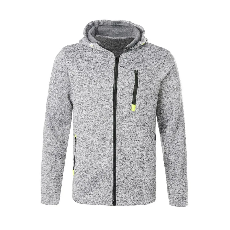 

Men Sports Casual Wear Zipper Fashion Tide Jacquard Hoodies Fleece Jacket Fall Sweatshirts Autumn Coat Hooded Cardigan