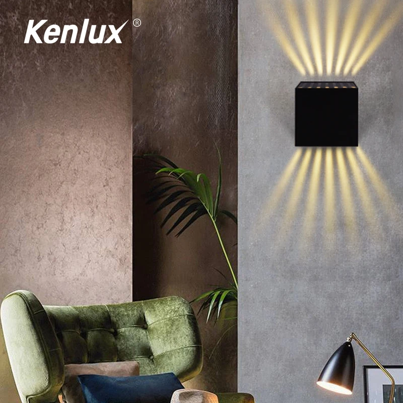 Современная Минималистичная светодиодная алюминиевая лампа Kenlux 6 Вт