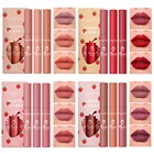 3 шт.компл. матовый блеск для губ жидкая помада водостойкая стойкая помада для губ сексуальные красные розовые бархатные помады Женская Косметика для макияжа