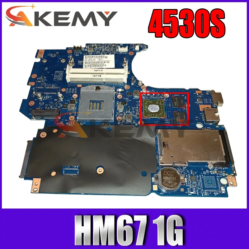 

AKemy Laptop motherboard For HP Probook 4530S 4730S Mainboard 670795-001 670795-501 6050A2465501-MB-A02 HM67 216-0809024 1G