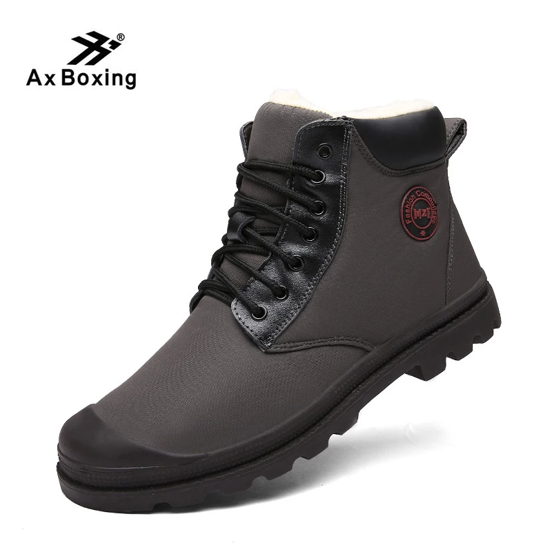 AX BOING/мужские ботинки теплые зимние на меху мужские Мужская обувь модные