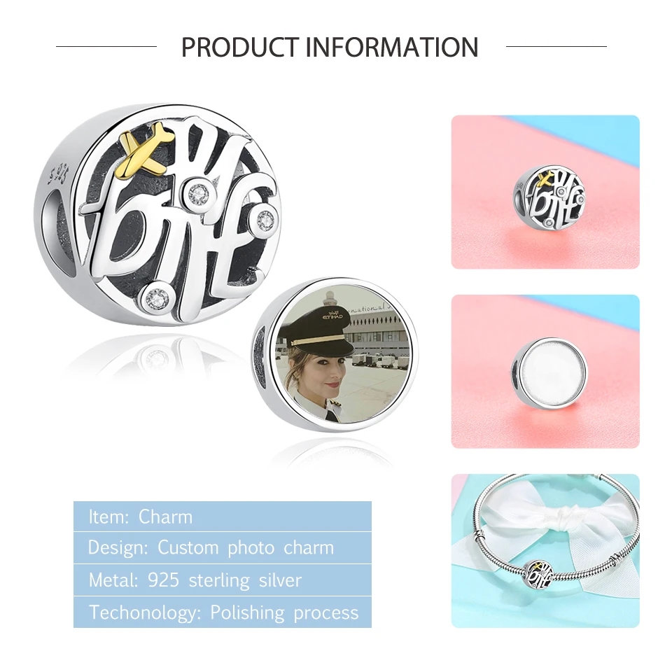 Фото на заказ 100% стерлингового серебра модные солнцезащитные очки авиаторы из