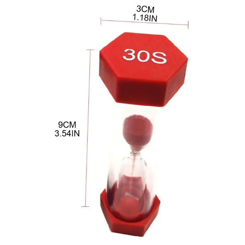 

Hourglass Timer Set 6 Colors 1/3/5/10/15/mins 30Seconds Sandglass Clock for Home Office Kitchen Decoration
