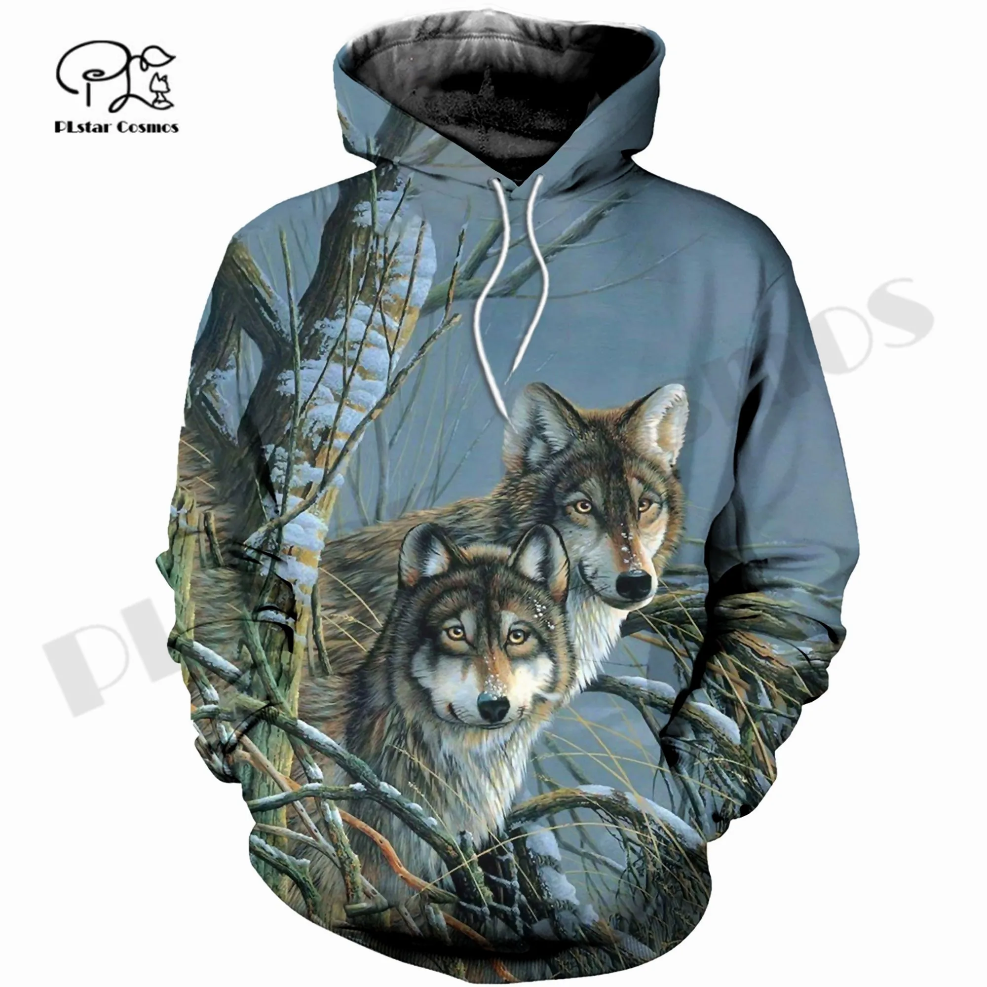 

PLstar Cosmos 3DPrint Newest Wolf Animal Hunt уникальные забавные Мужские/Женские уютные повседневные уличные толстовки/свитшоты