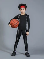 autumn childrens sports suits thermal underwear tracksuit for children suits boy basketball outdoor sportswear running jersey