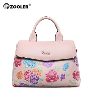 2020 роскошные кожаные сумки женские ZOOLER дизайнерские качественные кошельки из натуральной кожи сумка на плечо сумка-тоут Элегантная черная #2939