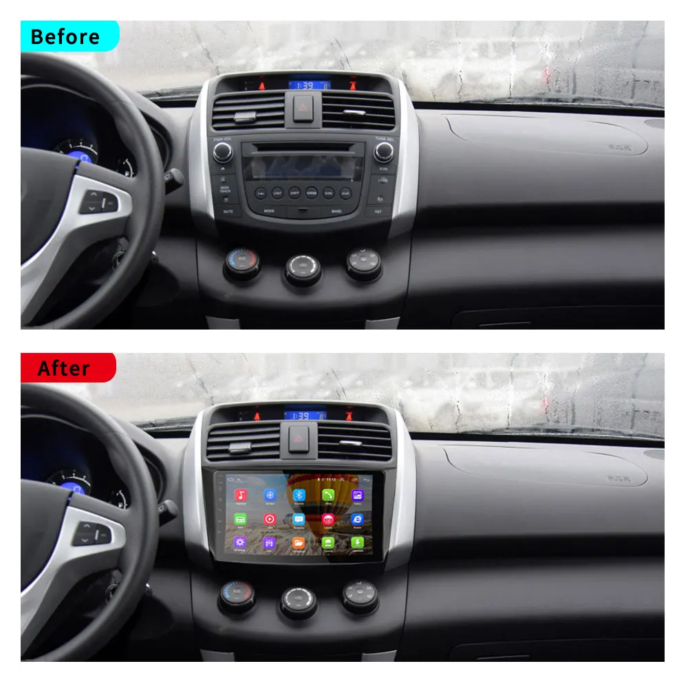 Автомобильный мультимедийный плеер EKIY 9 дюймов 2.5D IPS Android DVD Gps для Lifan X60 2012- 2016