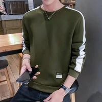 2021 autumn sweatshirt mens long sleeved korean style trend round neck m 4xl loose streetwear factory wholesale