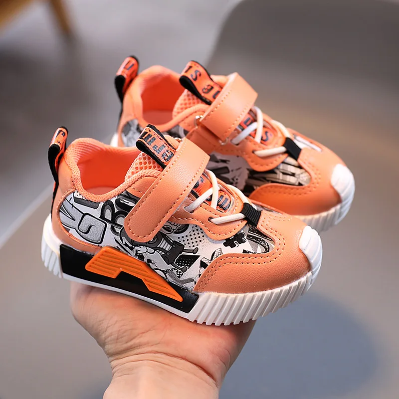 

2020 Autumn Children Shoes Boys Girls Sport Shoes Fashion Breathable Baby Shoes Soft Bottom Non-slip Casual Kids Sneakers