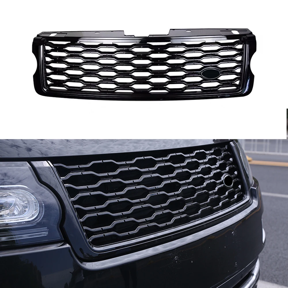 

Modified For Range Rover Vogue L405 2013 2014 2015 2016 2017 Upgrade To 2018 Front Bumper Grille Mesh Cover Racing Grill Grills