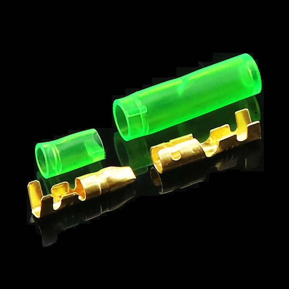 

50sets=200pcs 4.0 bullet terminal car electrical wire connector diameter 4mm pin set Female + Male + Case