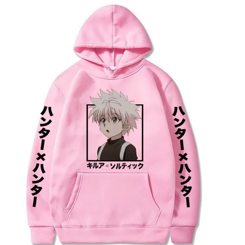 Толстовка Hunter X с капюшоном Аниме толстовки свободные свитшоты пуловер длинным
