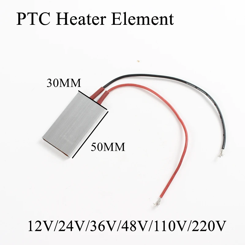 50x30 мм 12V 220V нагревательный элемент постоянного постоянный Температура термистор