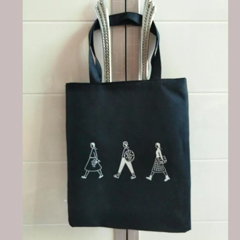 

Women Shoulder Bag Fashion Canvas Print Cartoon New Summer Korean Fabric Tote Bag