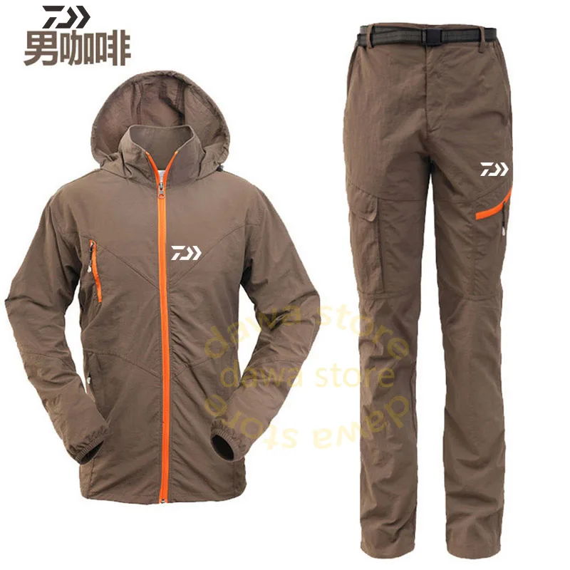 Daiwa Рыболовная куртка костюм для рыбалки быстросохнущая однотонная рыболовная
