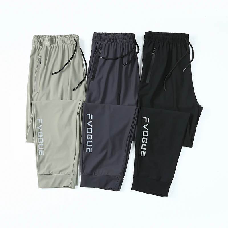 

Large size casual fat pants men's plus size summer autumn plus fat increase sports pants loose straight pants tide