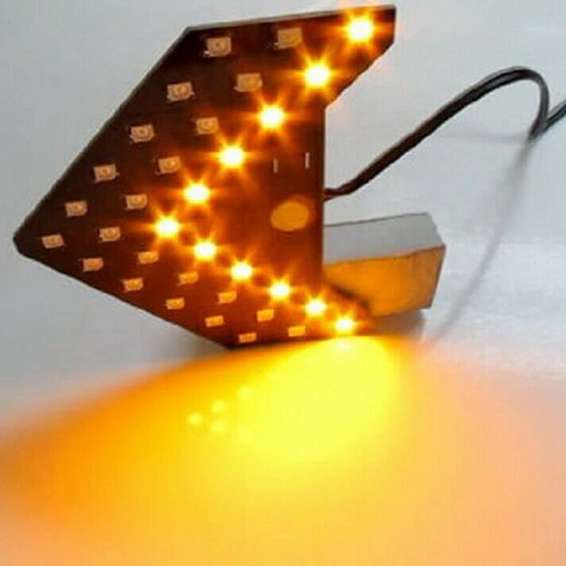 2 шт. Желтый Янтарный 33-SMD последовательный светодиодный фонарь для автомобиля