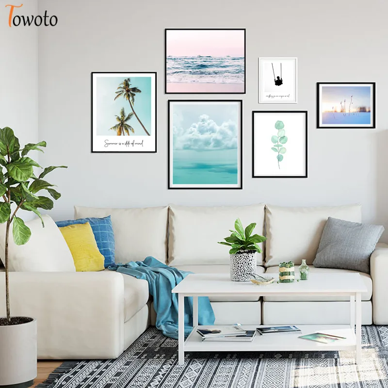 Калифорния искусственное прибрежное облако печать пальмовых листьев Розовое