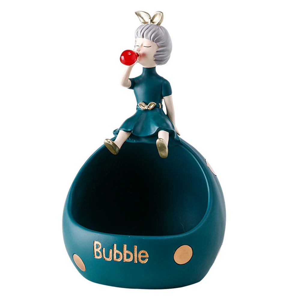 

1 шт., украшение для хранения в стиле девочки, уникальное украшение для хранения для дома (зеленый)