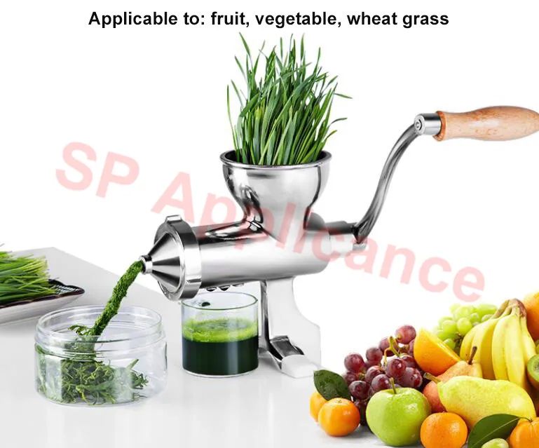 Мультифункциональный ручной соковыжималка для пшеничной травы и апельсинового сока с медленным приготовлением.