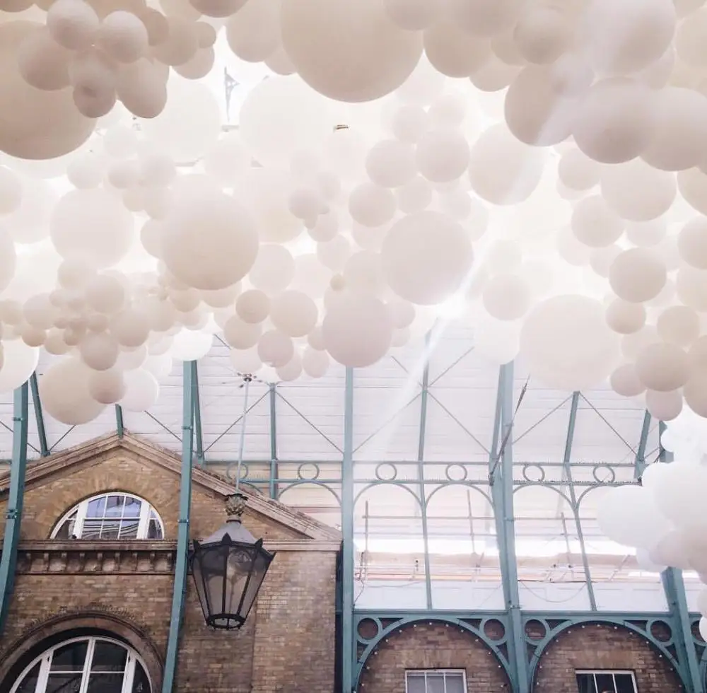 

5 "10" 12 "18" 36 " Matte White Balloons Round White Art Shape Wedding Birthday Decoration Party Helium Balloons