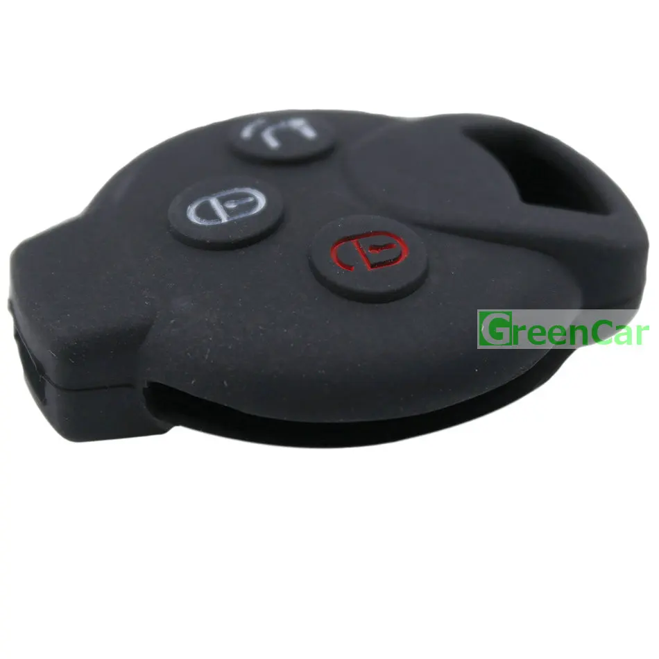 1 шт. чехол для автомобильного ключа с 3 кнопками Benz Smart Car City Roadster двух ForFour черный